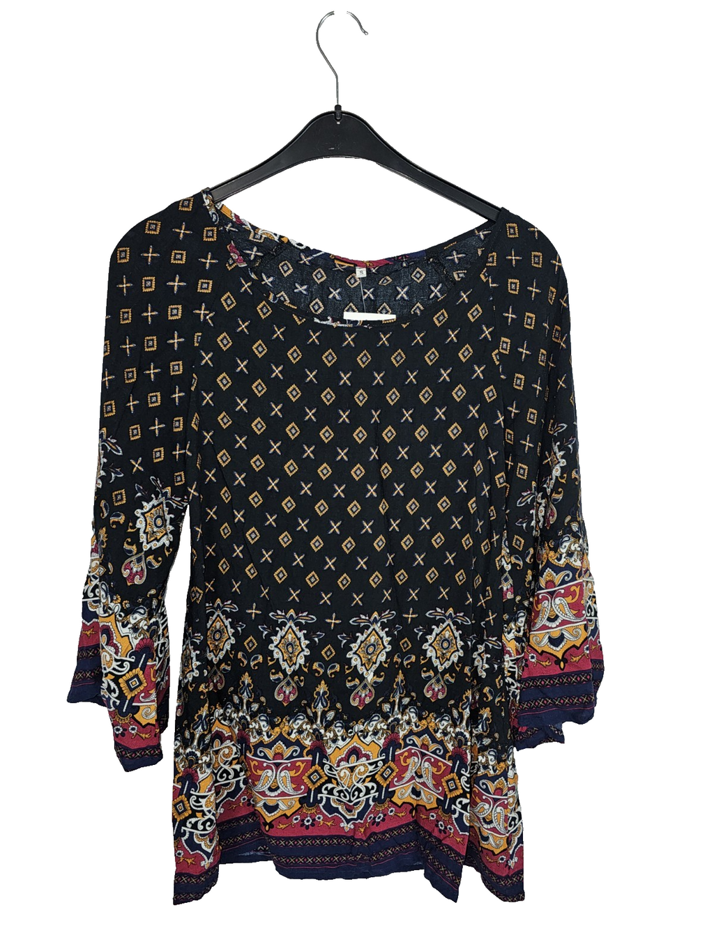 EK8191 Damen Blusenkleid, Mehrfarbig,  Gr. S0