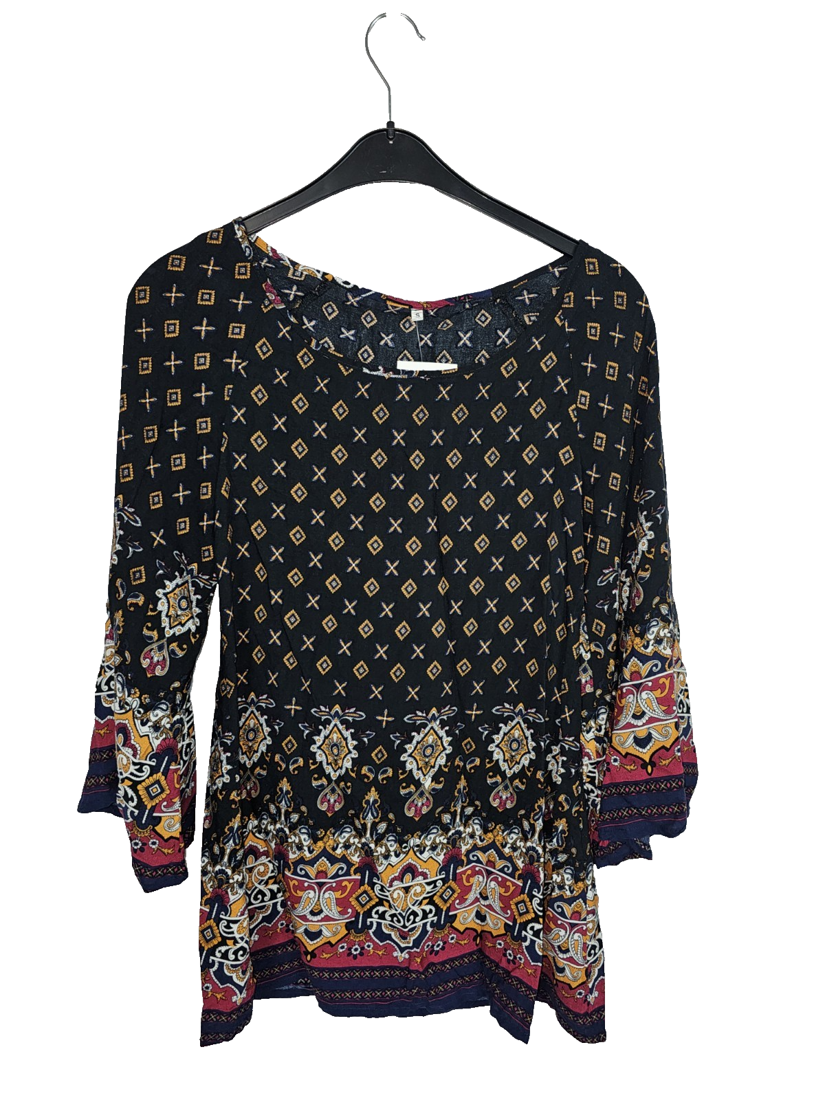 EK8191 Damen Blusenkleid, Mehrfarbig,  Gr. S0