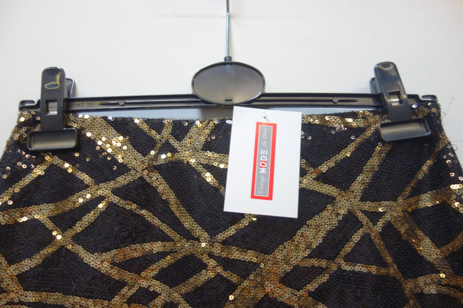 EK3525 Damen Rock von Arden B. Gr. 36, Schwarz/Gold2