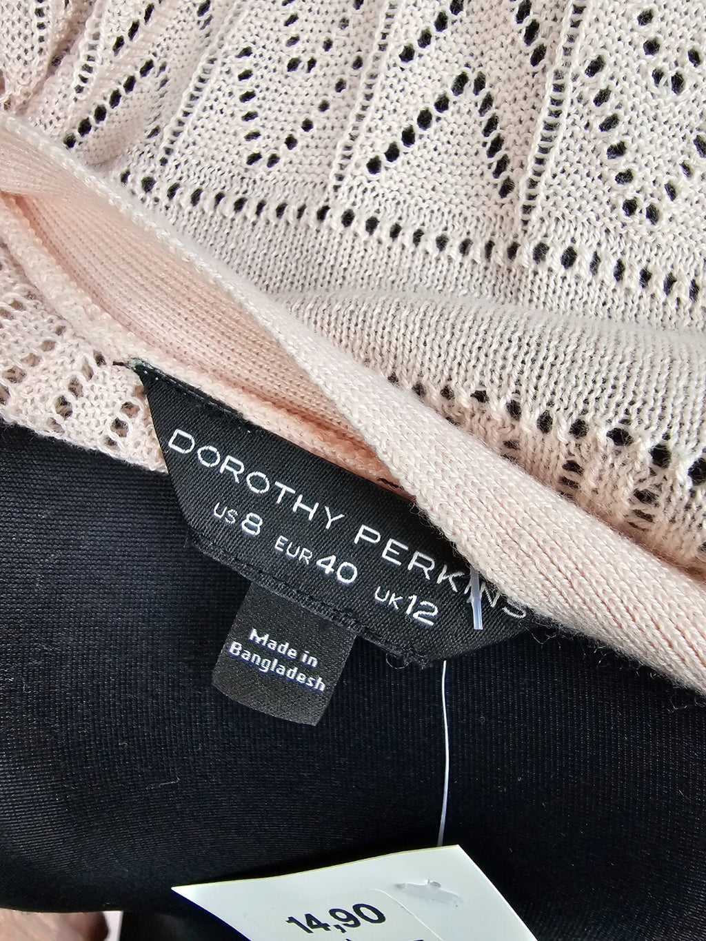 EK5647 Damen Strickjacke von Dorothy Perkins, rosa, Gr. 406