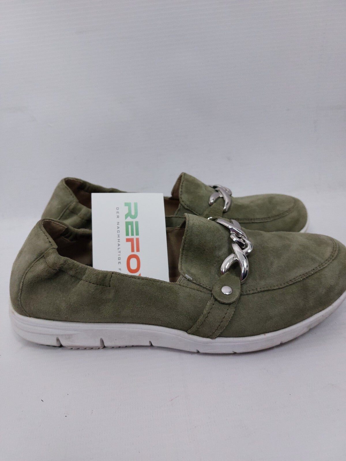 ES0696 Damen Halbschuhe von Caprice, blass olivgrün, Gr. 364