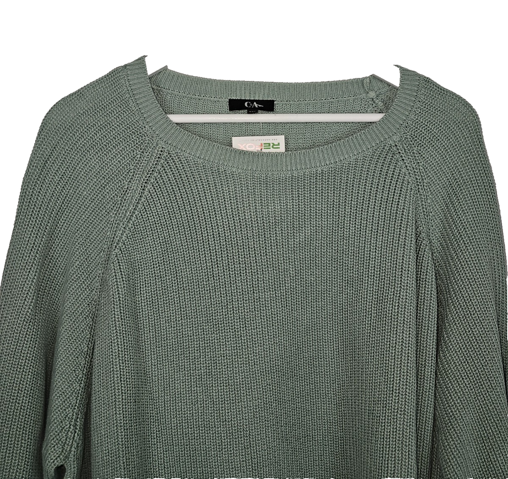 EK7914 Damen Pullover von C&A, Grau-Grün, Gr. XXL1