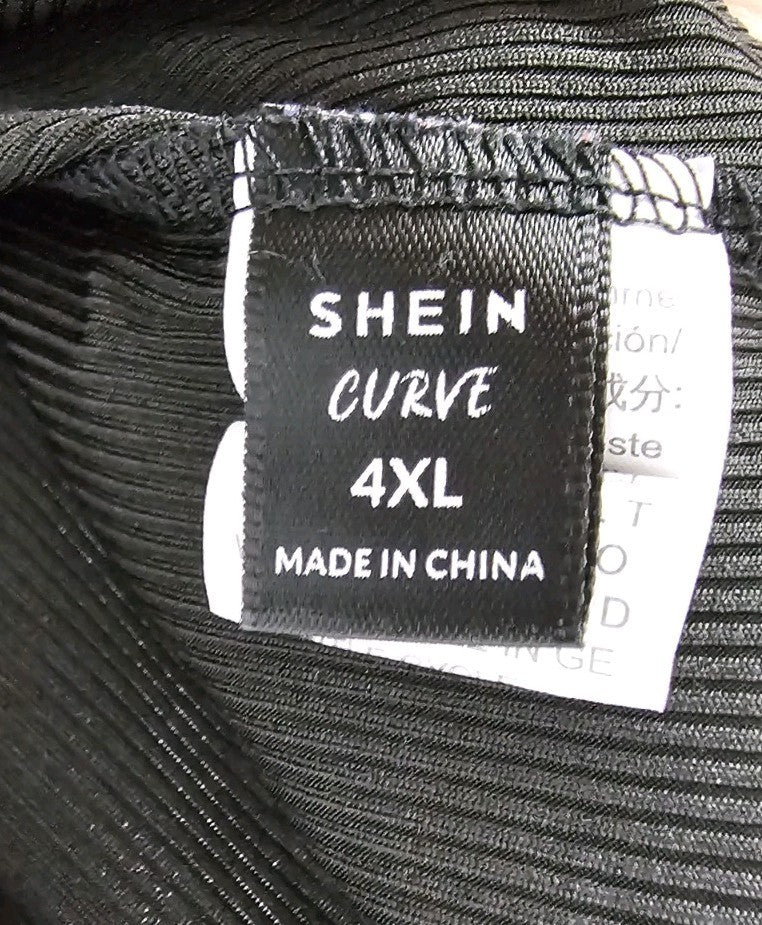 EK9642 Damen Trägershirt von SheIn, schwarz, Gr.4XL2