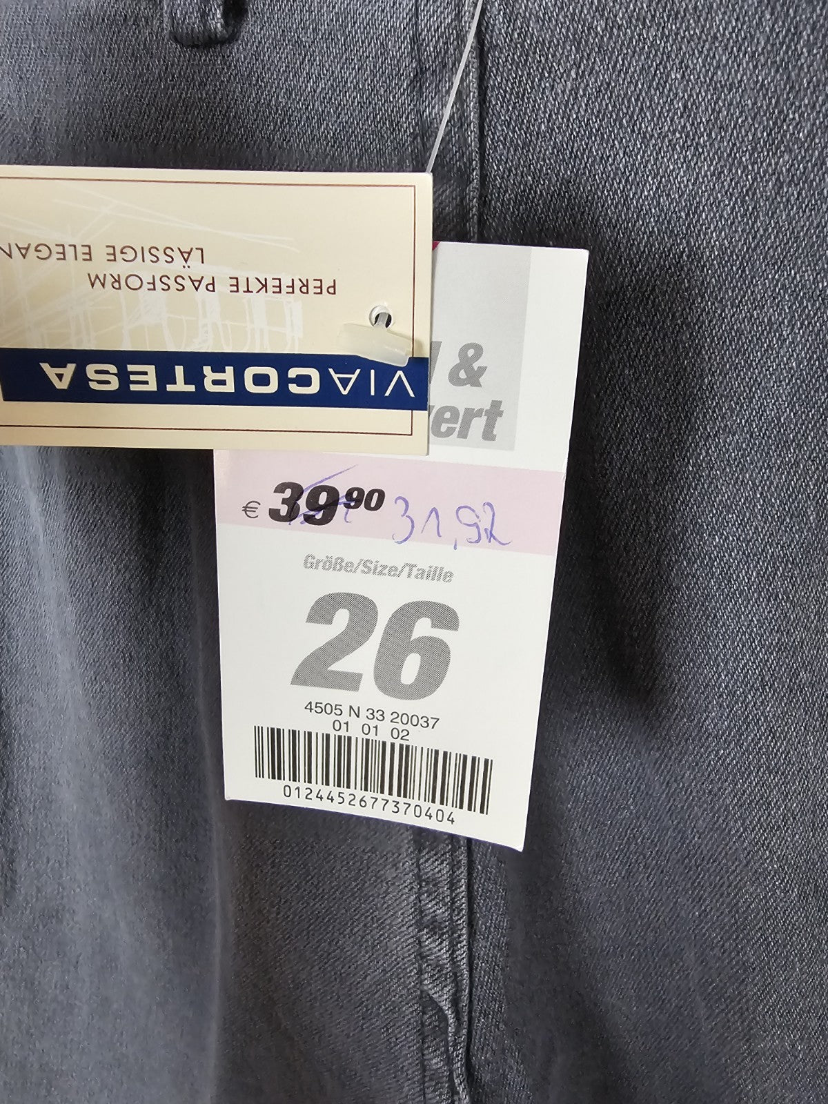 EK5581 Herren Jeans von Via Cortesa, Grau, Gr. 264