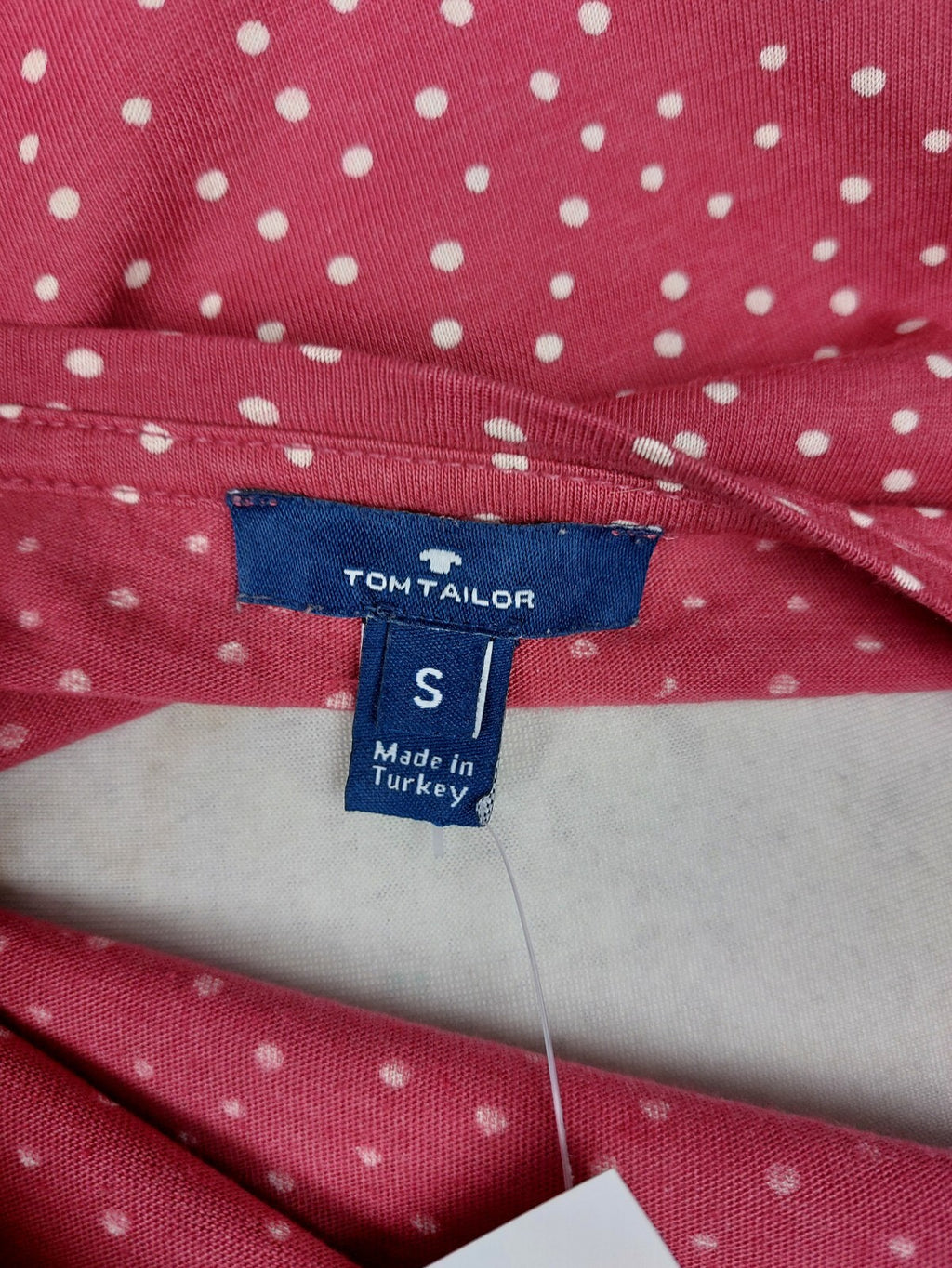 EK2978 Damen Langarmshirt von Tom tailor, rot, gepunktet, Gr. S4