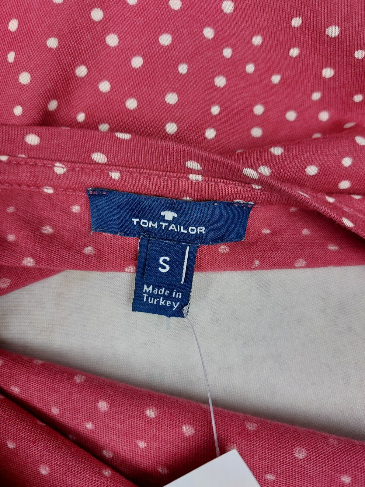 EK2978 Damen Langarmshirt von Tom tailor, rot, gepunktet, Gr. S4