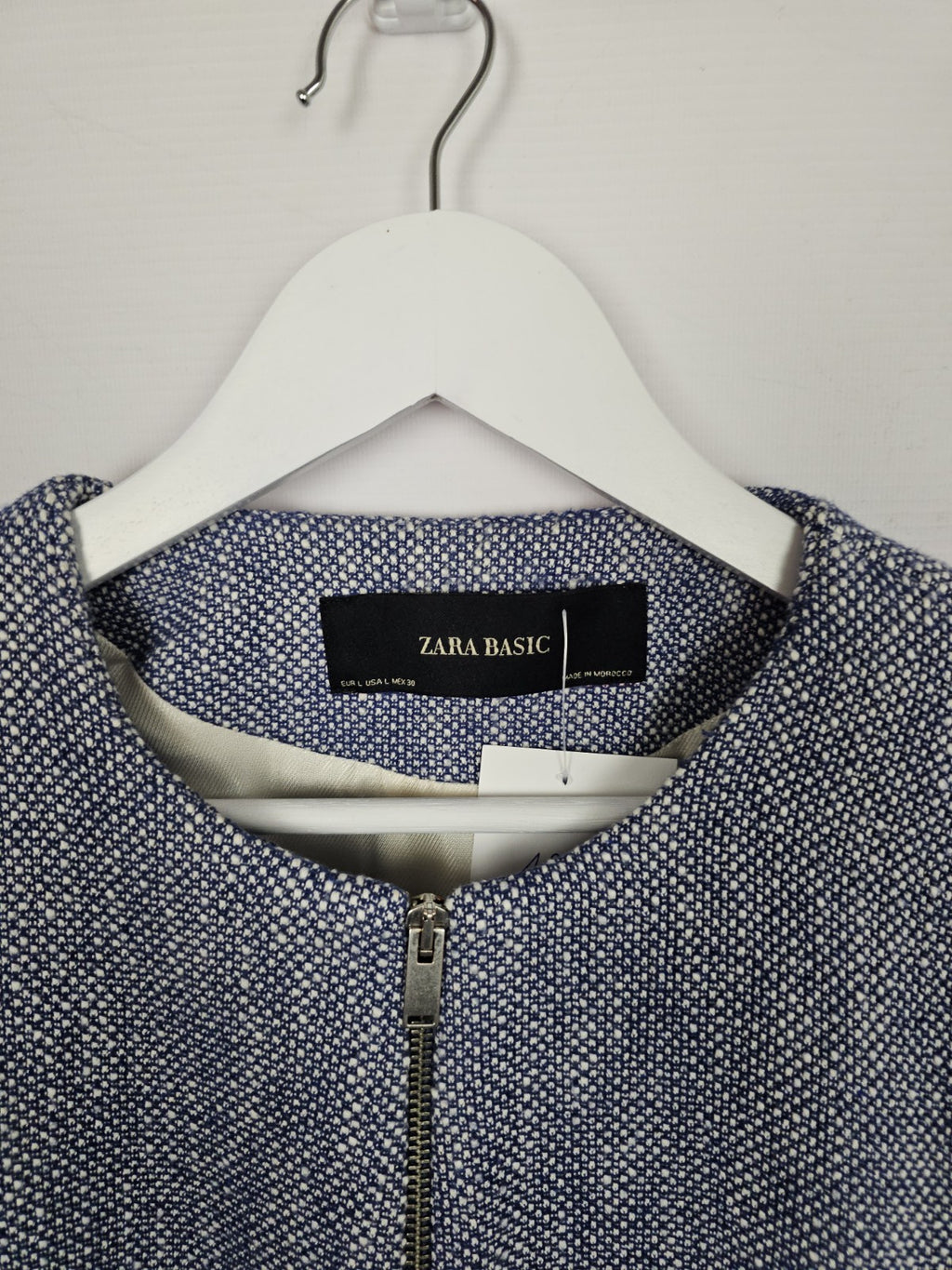 EK9191 Damen Trenchcoat von Zara, Blau, Gr.L2