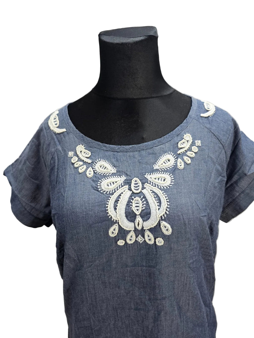 EK4753 Damen Bluse von Yessica, blau,Gr.461