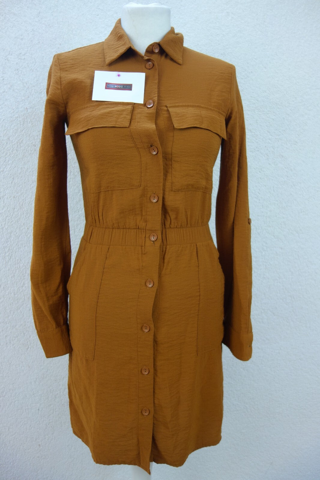 EK3827 Damen Blusenkleid von Tally Weijl, braun, Gr. S0