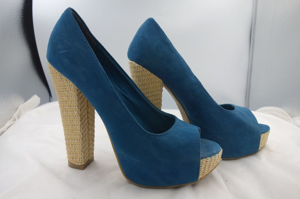 ES0043 Damen Pumps von Jennifer, blau, Gr. 383