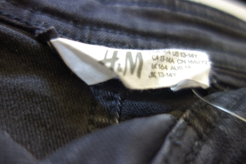 EK3472 Mädchen Rock von H&M, schwarz, Gr. 1642