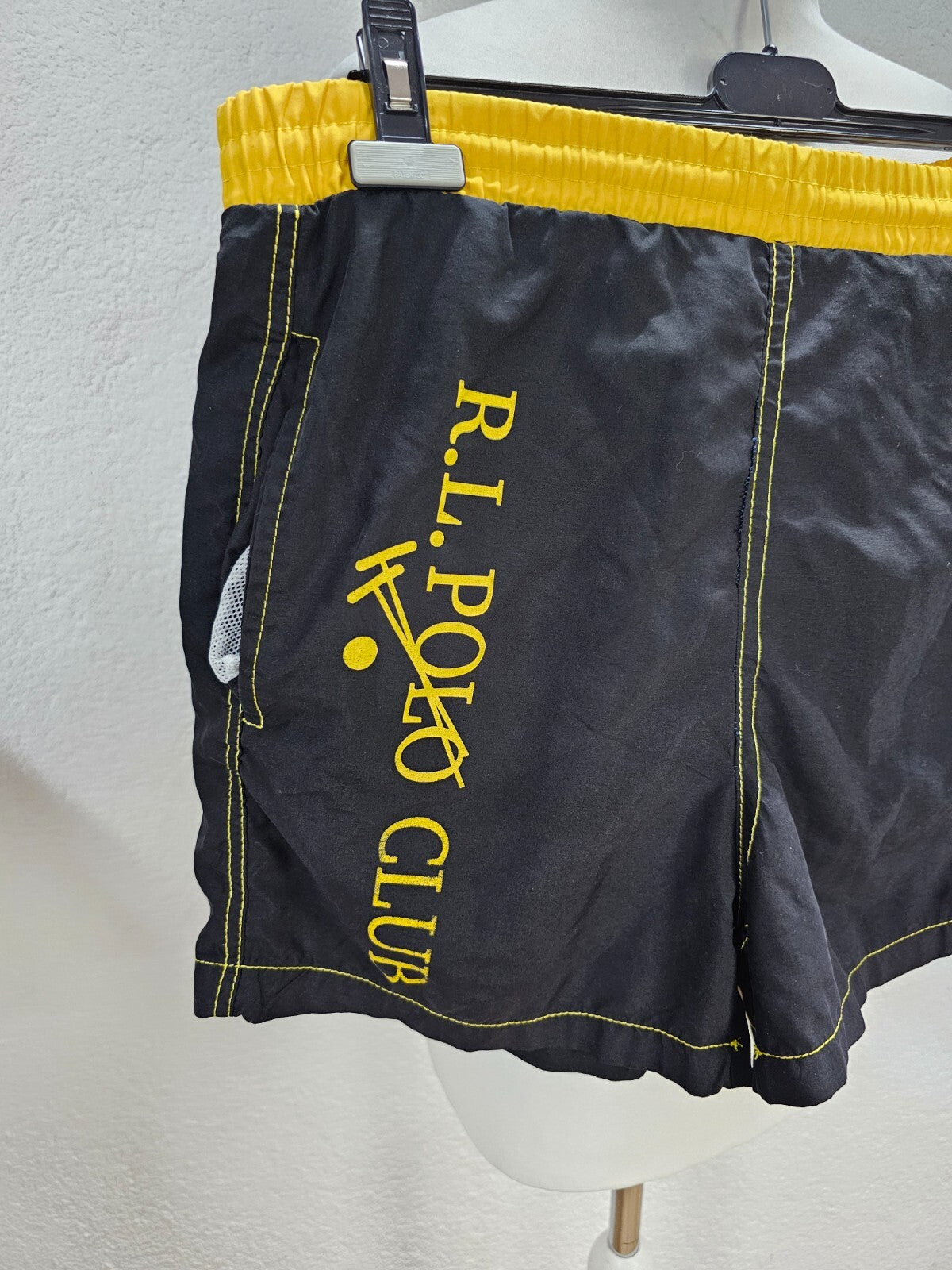 EK6155 Herren Badehose, schwarz/gelb, Gr. M2