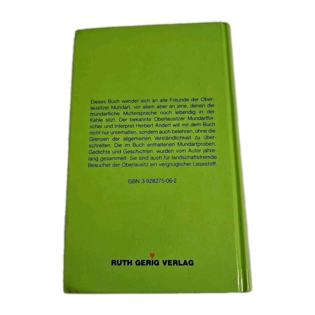 EB3885 I ❤️ de Äberlausitz, Ein Mundartbuch der Oberlausitz von Herbert Andert 1