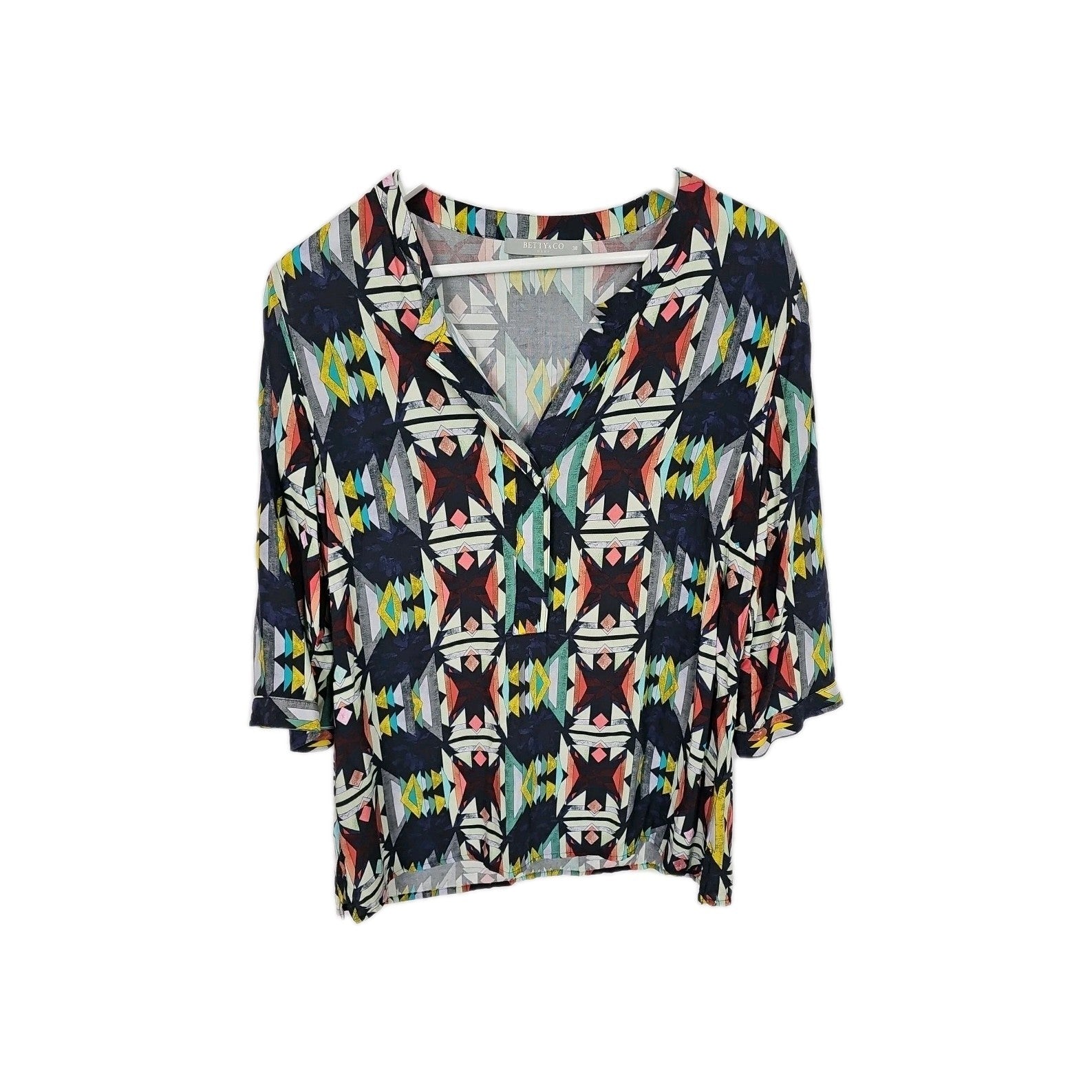 EK9901 Damen T-Shirt Betty&Co Gr.38 Bunt0