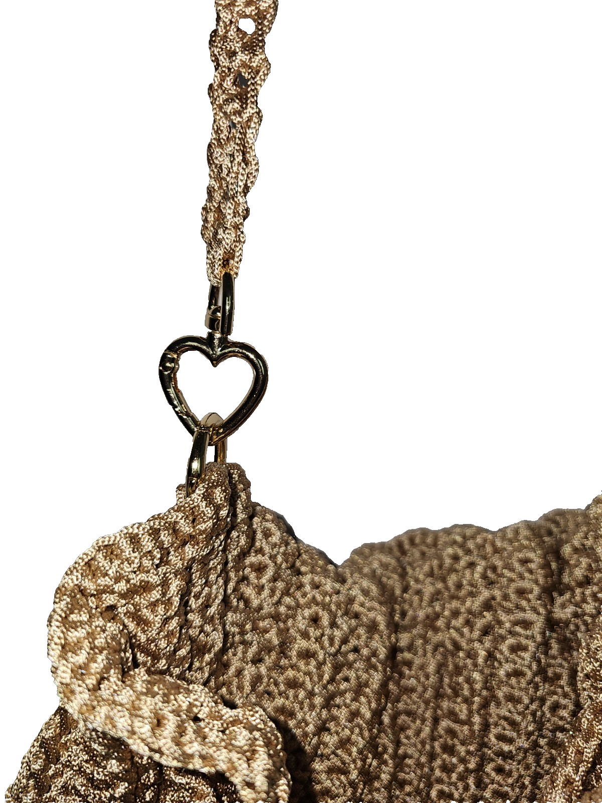 EK7847 Damen Handtasche Selbstgemacht,  Braun/gold2