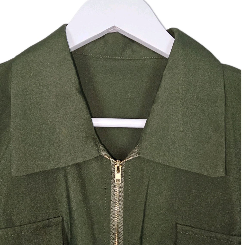 EK10968 Damen Bluse, grün, Gr.L3