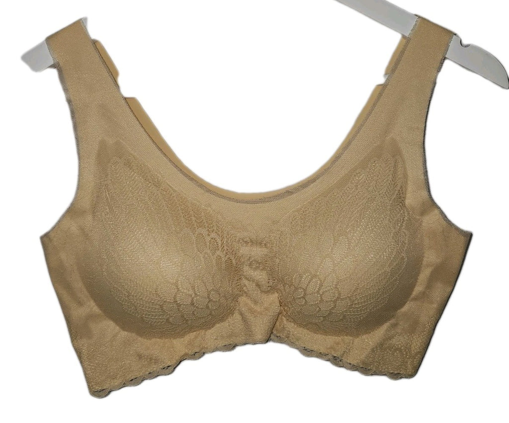 EK8835 Damen BH, Nahtlos, Gepolstert, Beige, Gr.XXL0