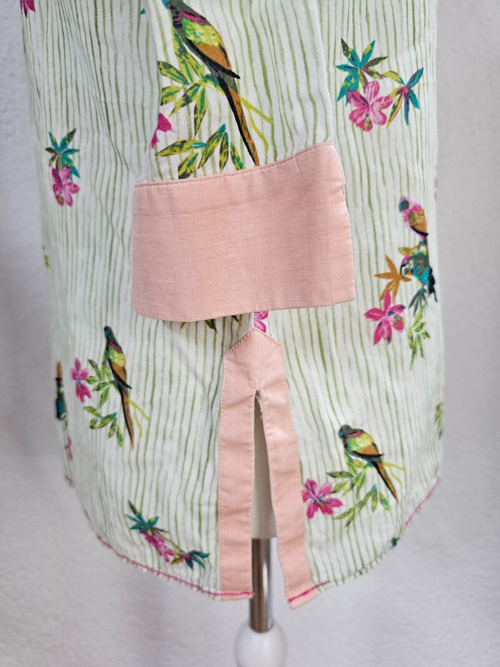 EK5642 Dame Bluse von Milano, grün, gestreift, Gr. 364