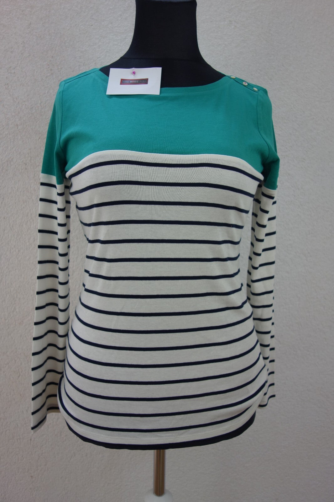 EK0148 Damen Langarmshirt von Esprit, gestreift, Gr. 2XL (fällt kleiner aus)0