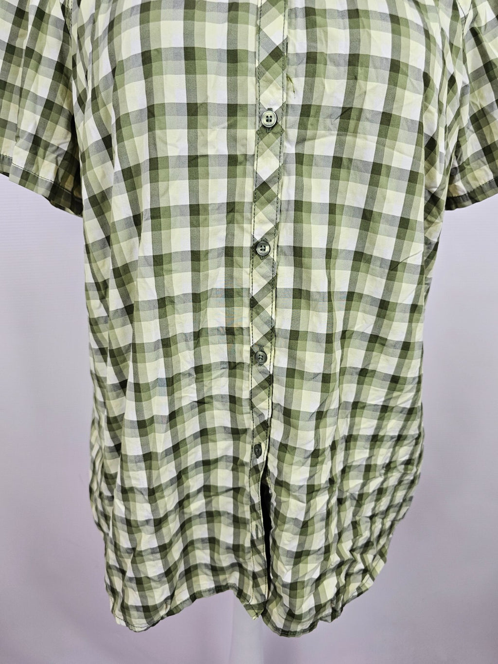 EK5488 Damen Bluse von Vaude, grün kariert, Gr. 482