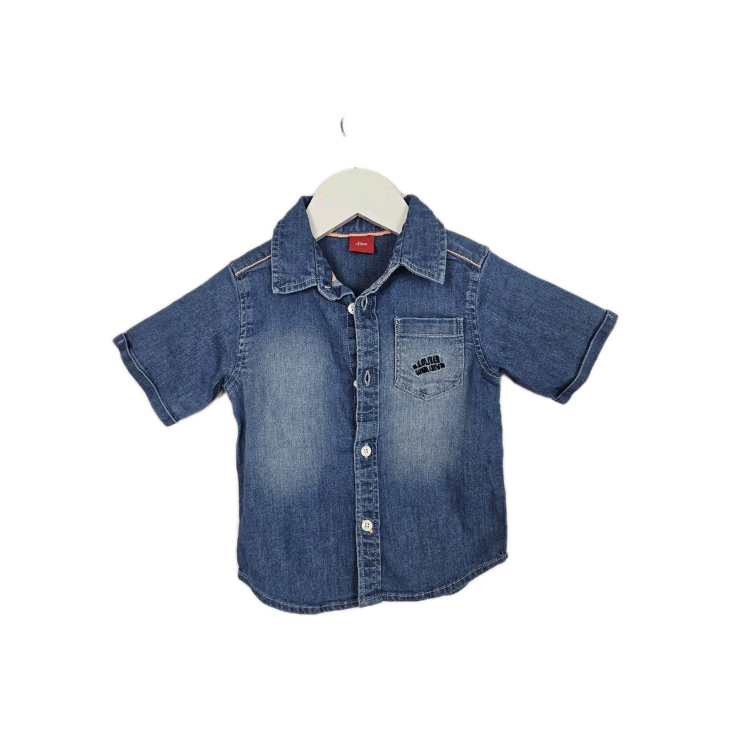 EK11113 Jungen T-Shirt S.Oliver Gr.98 Blau0