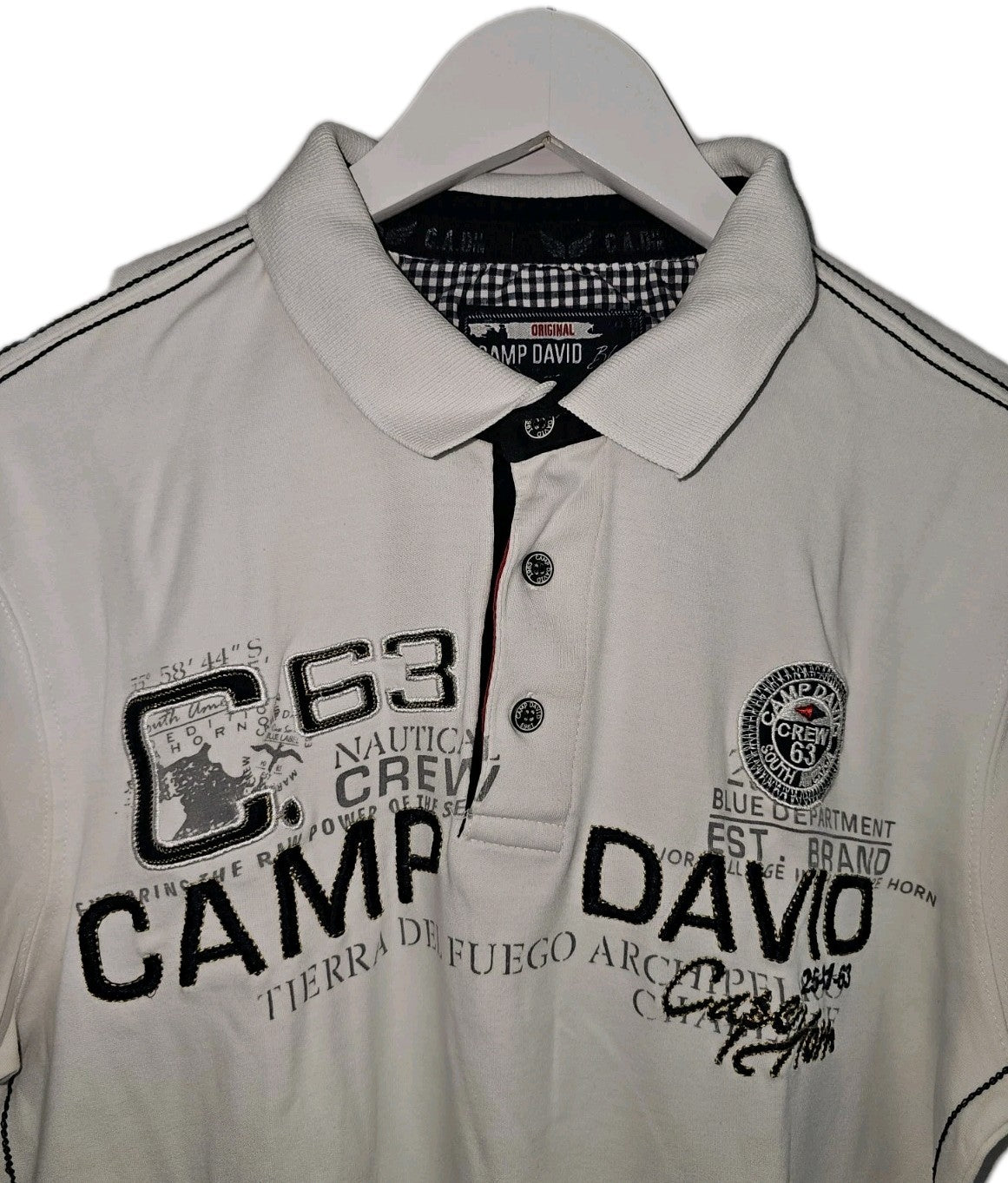 EK9973 Herren T-Shirt von Camp David, weiß, Gr.L1