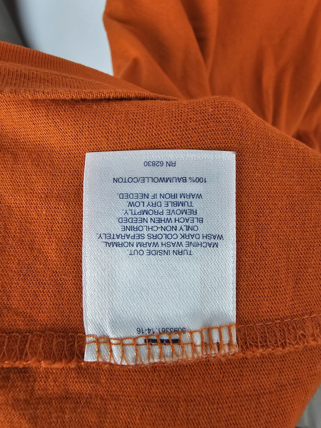 EK8487 Herren Sweatshirt von Lands'end, Orange, Gr. XXL4