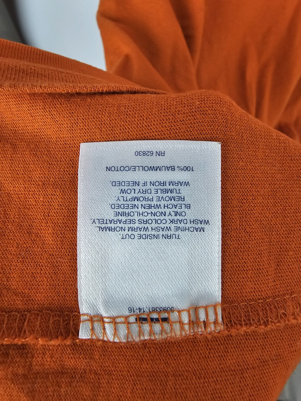 EK8487 Herren Sweatshirt von Lands'end, Orange, Gr. XXL4