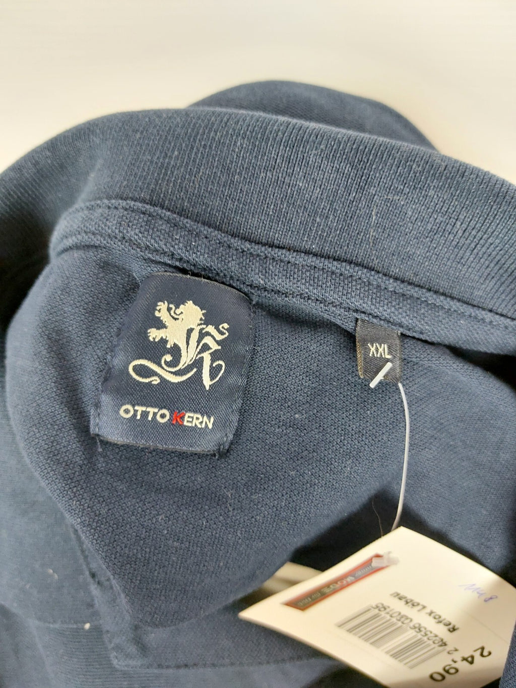 EK1148 Herren Polo von Otto Kern, dunkelblau, Gr. 2XL6