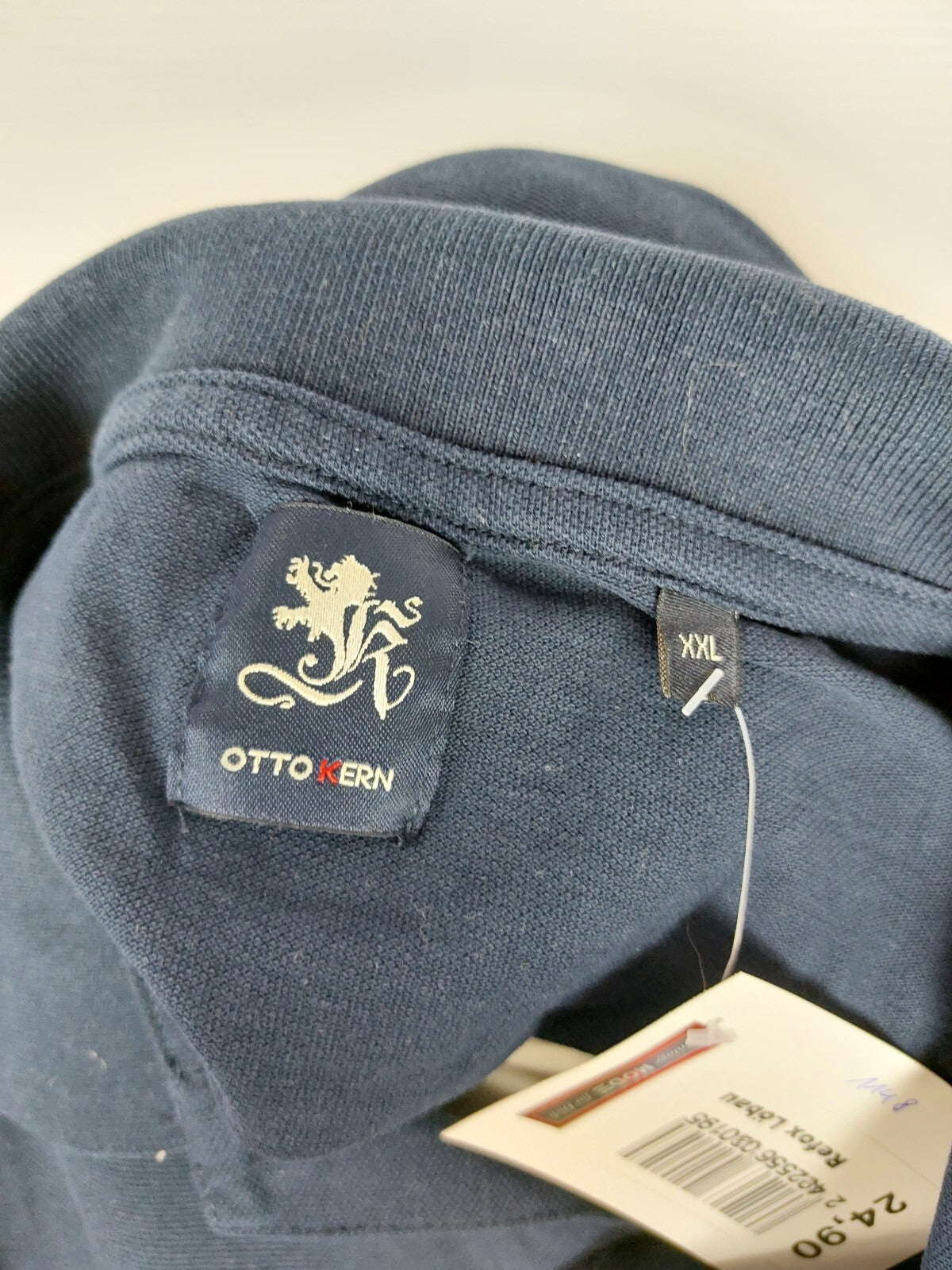 EK1148 Herren Polo von Otto Kern, dunkelblau, Gr. 2XL6
