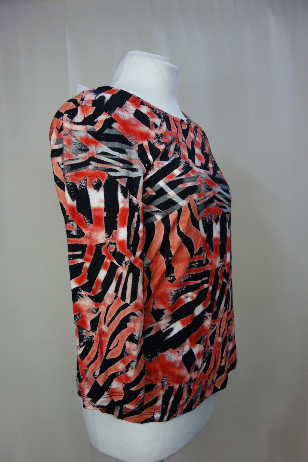 EK3585 Damen Shirt von San Setto, rot schwarz, Gr.361