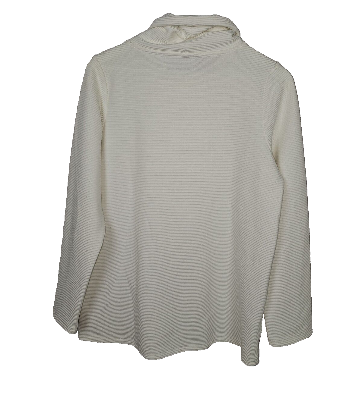 EK6913 Damen Rollkragen Pullover, Weiß, Gr.L2