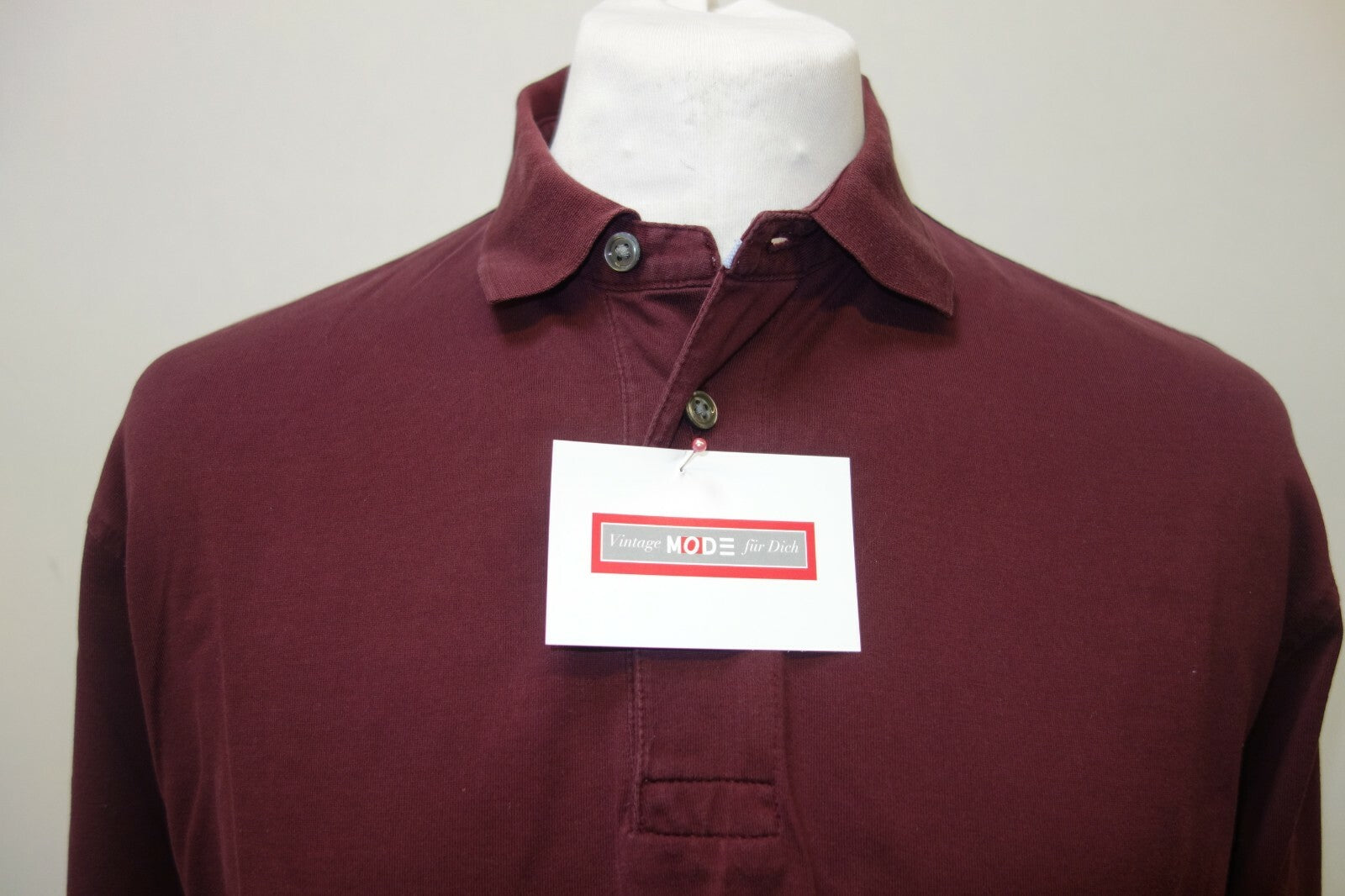 EK0813 Herren Langarmshirt von Land´s End, boredaux, M1