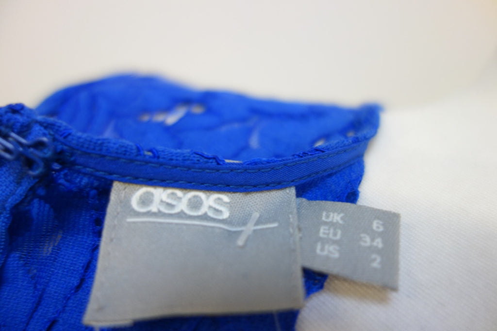 EK3261 Damen Kleid von asos, blau, Gr. 344