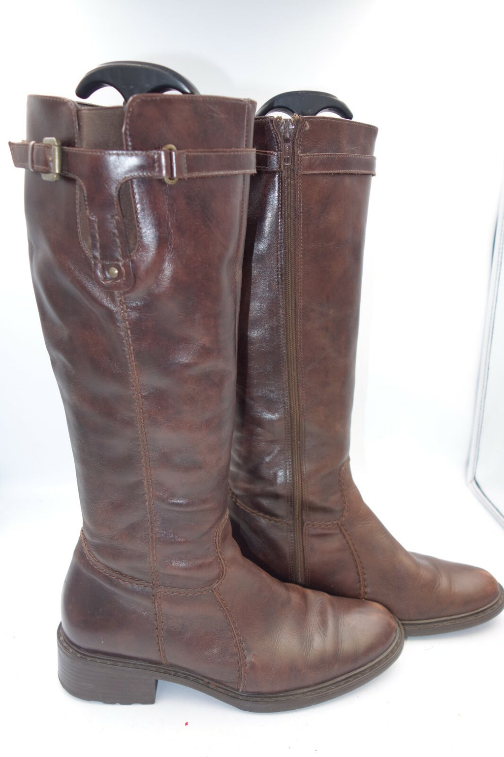 ES0607 Damen Stiefel, braun, Gr. 371