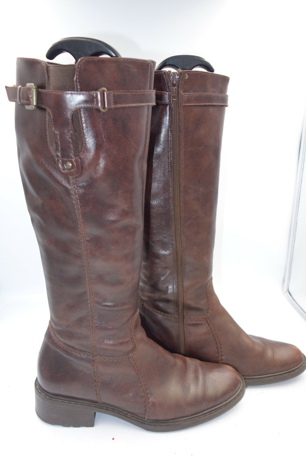 ES0607 Damen Stiefel, braun, Gr. 371