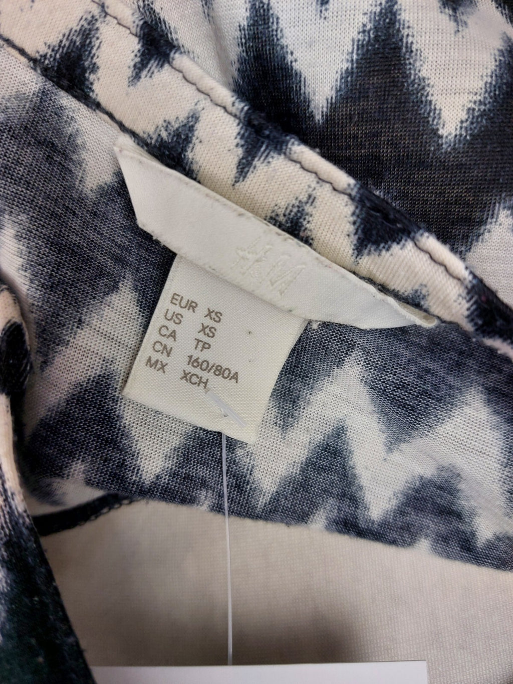 EK5054 Damen Bluse von H&M, schwarz-weiß, Gr.XS6