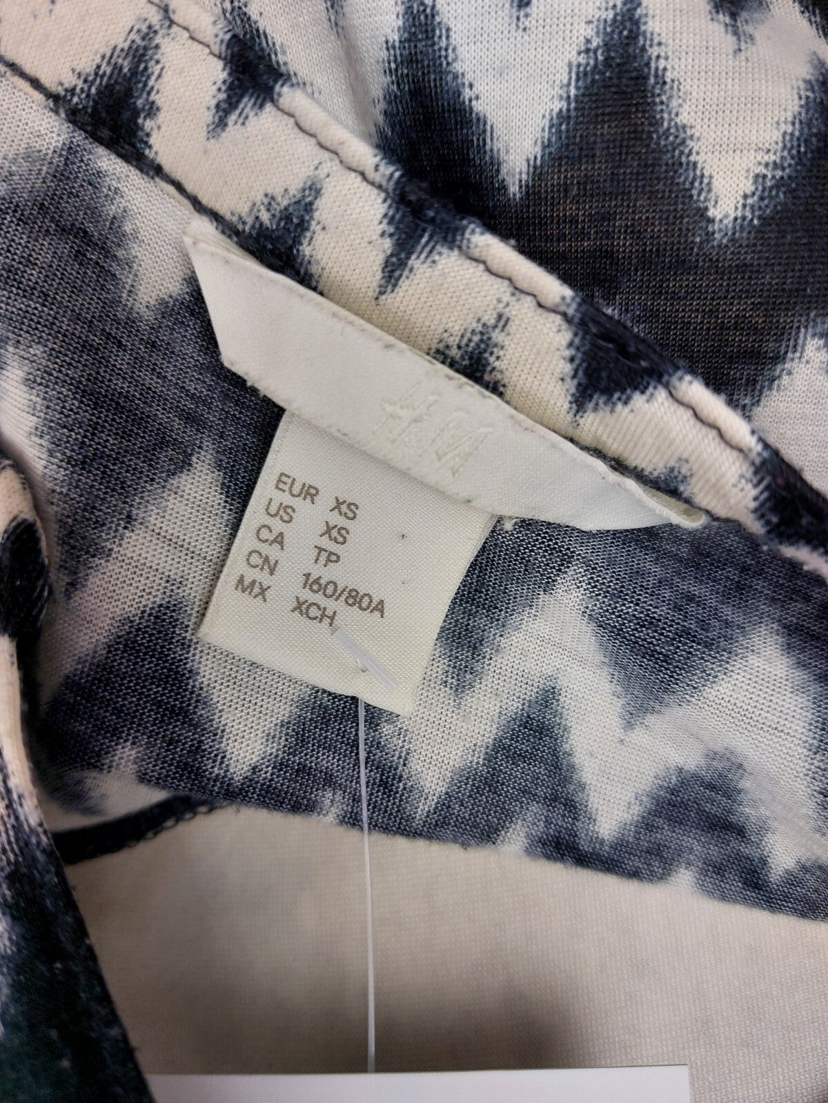 EK5054 Damen Bluse von H&M, schwarz-weiß, Gr.XS6