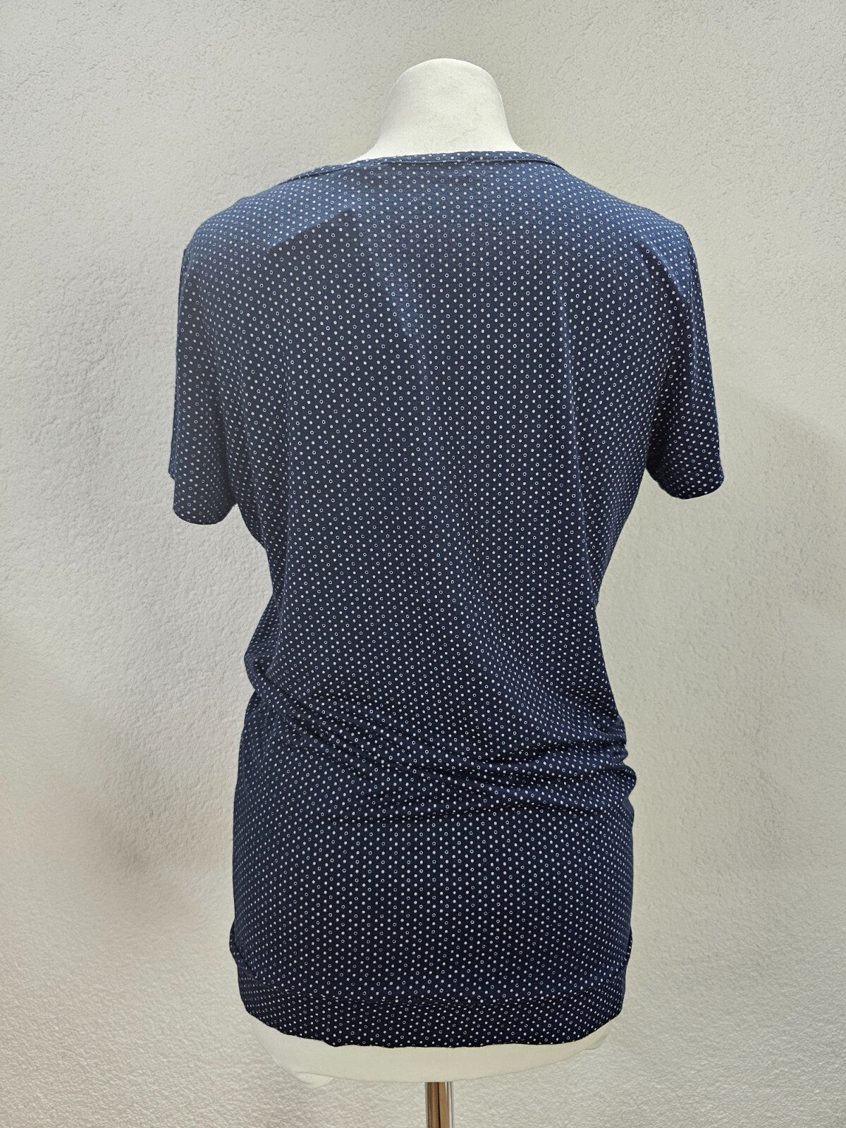 EK6228 Damen T-Shirt von Mark Adam, dunkelblau, gepunktet, Gr. M3