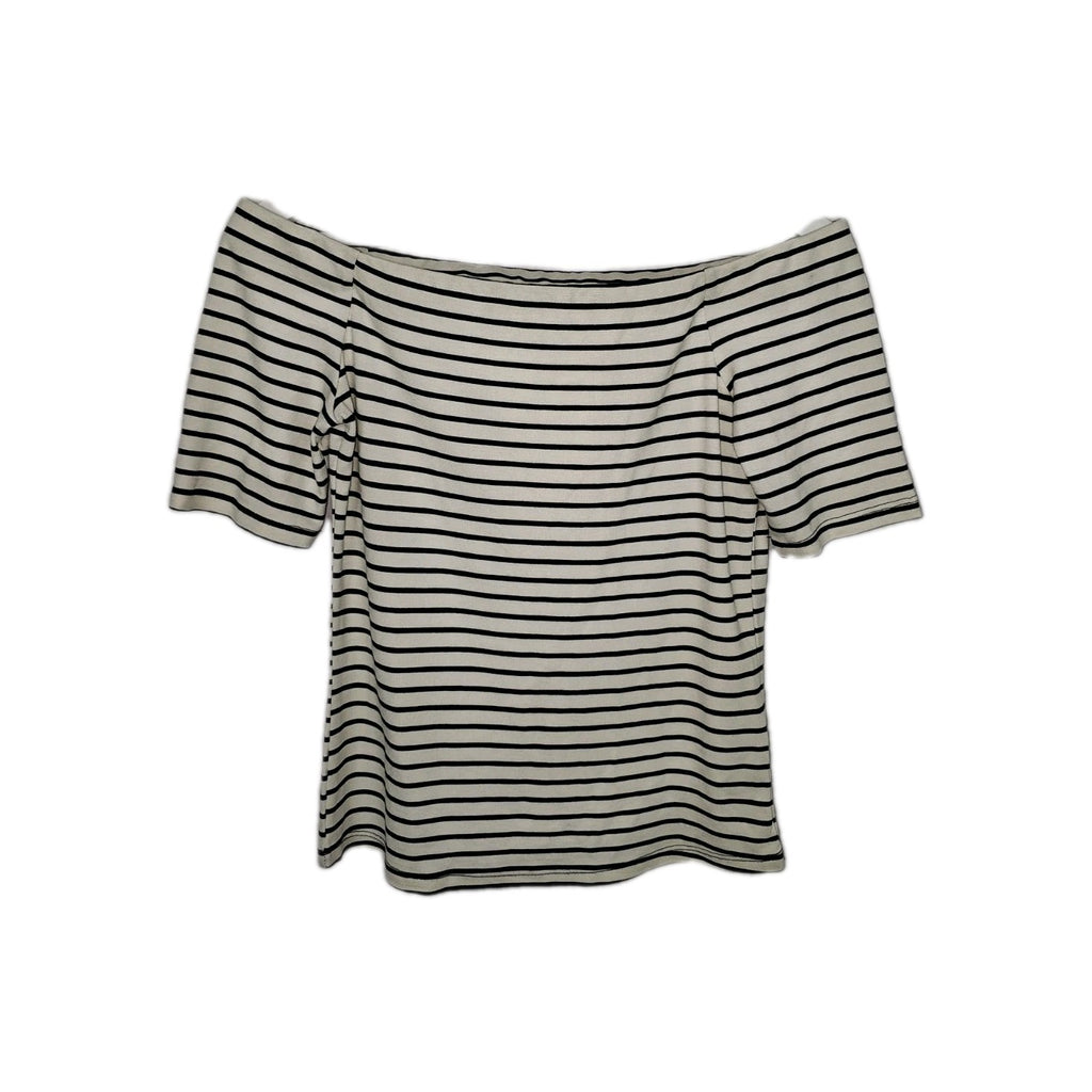 EK9866 Damen T-Shirt H&M Gr.s Weiß Gestreift0