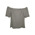 EK9866 Damen T-Shirt H&M Gr.s Weiß Gestreift0