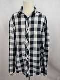 EK5607 Damen Bluse von FSBN, schwarz/weiß, kariert, Gr. XS0