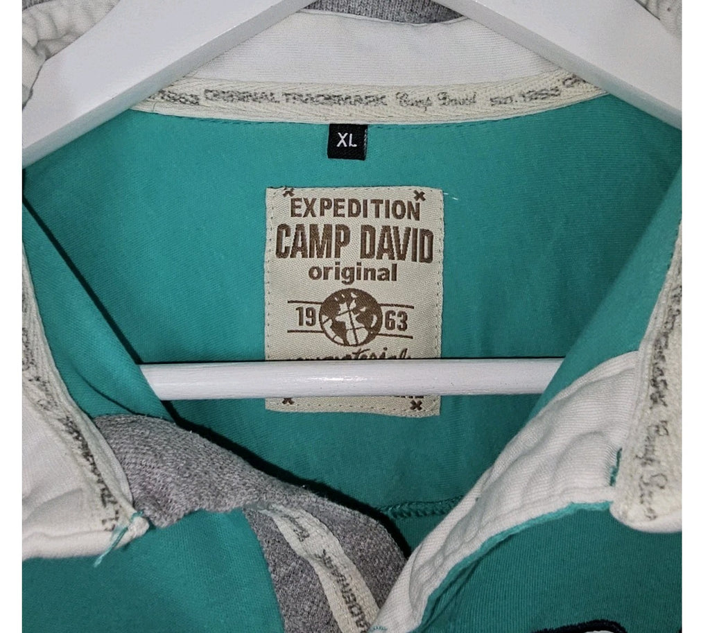 EK11273 Herren Poloshirt von Camp David, Türkis, Gr. XL2