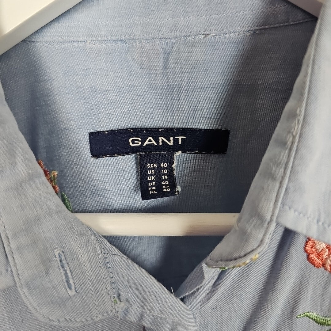 EK6673 Damen Bluse von Ganz, Hellblau, Gr. 402