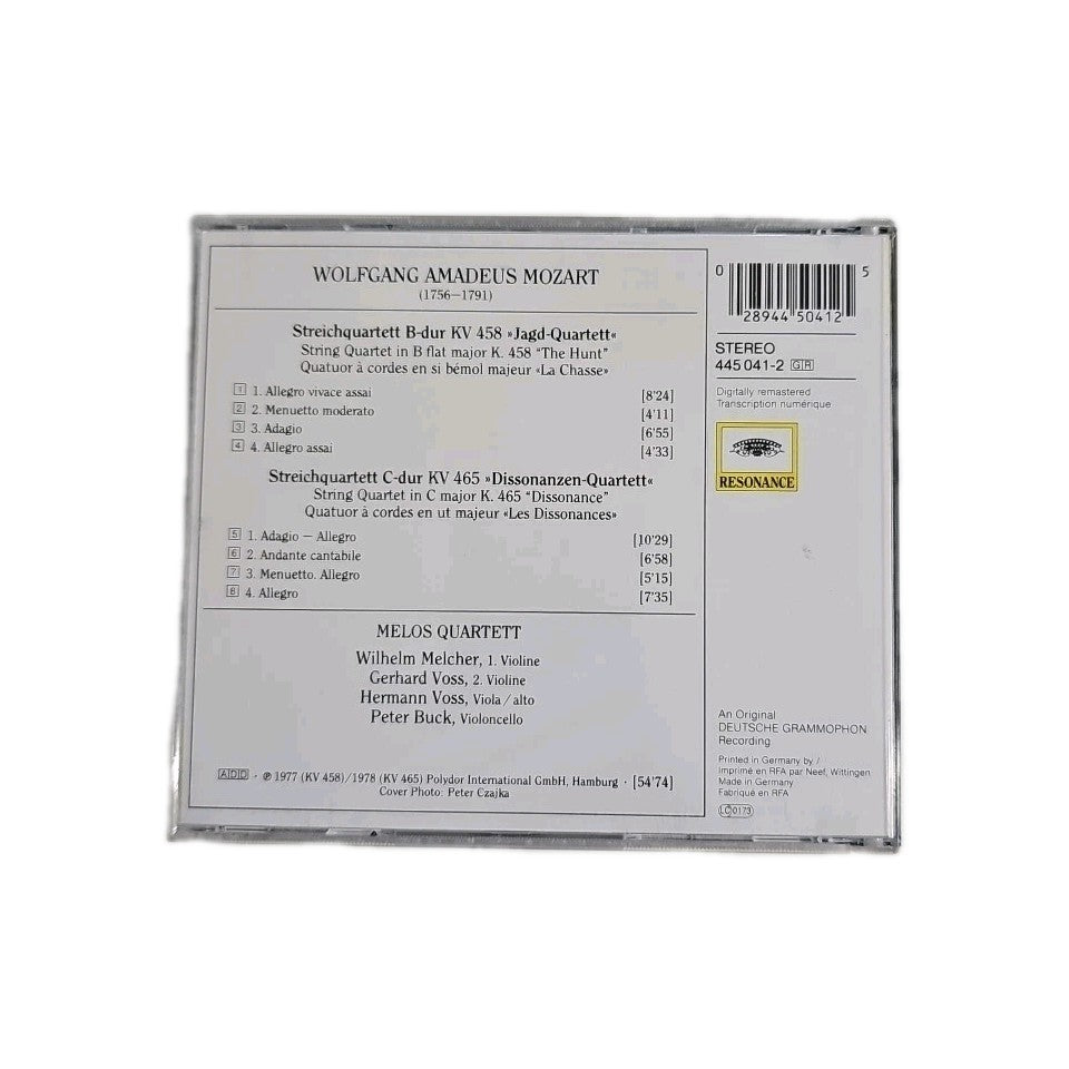 EB4191 Mozart Jagd-Quartett, KV 458/Dissonanzen-Quartett, KV 465 (DG/Resonance2
