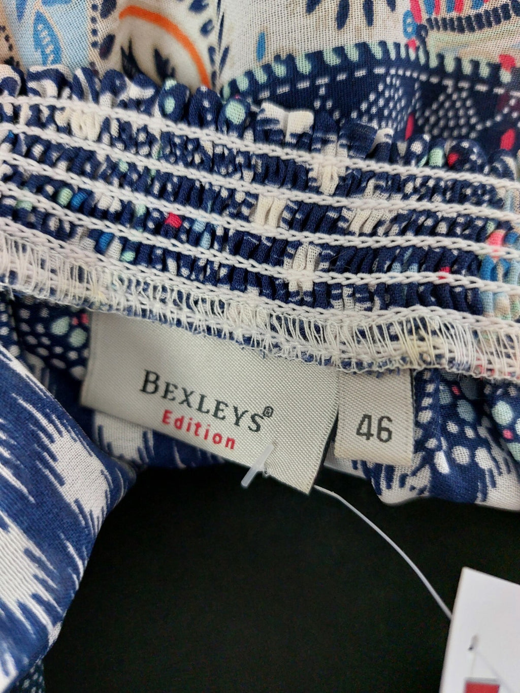 EK0361 Damen Oberteil von Bexleys, blau, gemsuert, Gr. 465