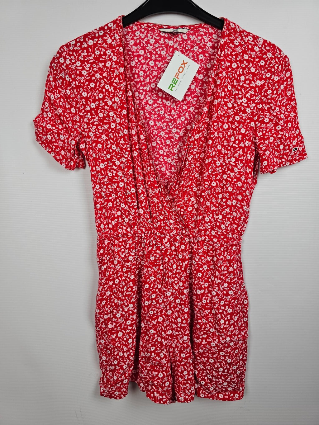 EK5432 Damen Jumpsuit, rot/weiß von Tommy Hilfiger, Gr. XS0