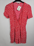 EK5432 Damen Jumpsuit, rot/weiß von Tommy Hilfiger, Gr. XS0