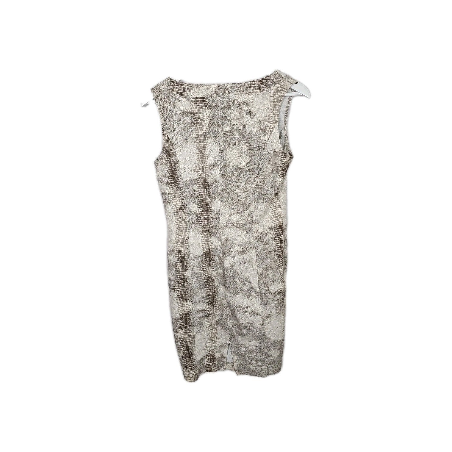 EK5903 Damen Kleid Made In Italy Gr.42 Silber Brustumfang 40cm Länge 91cm2