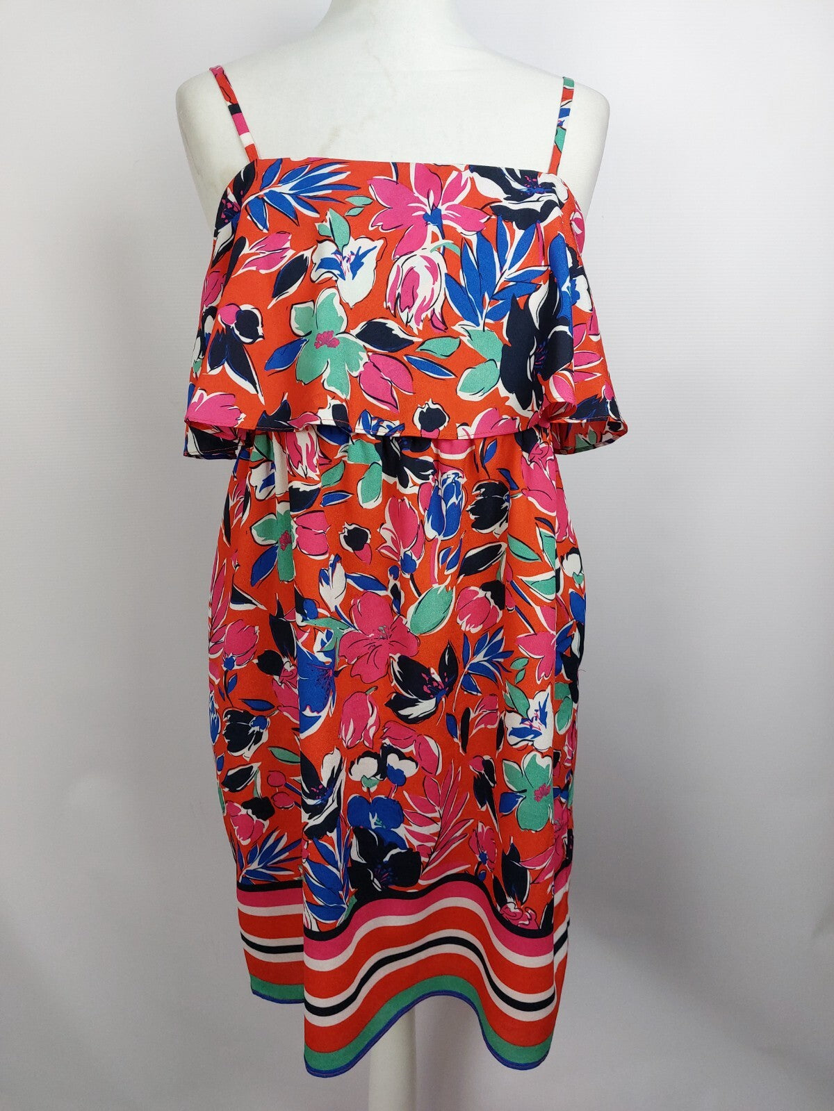 EK4650 Damen Kleid von MJ Queen, rot, Gr.M0